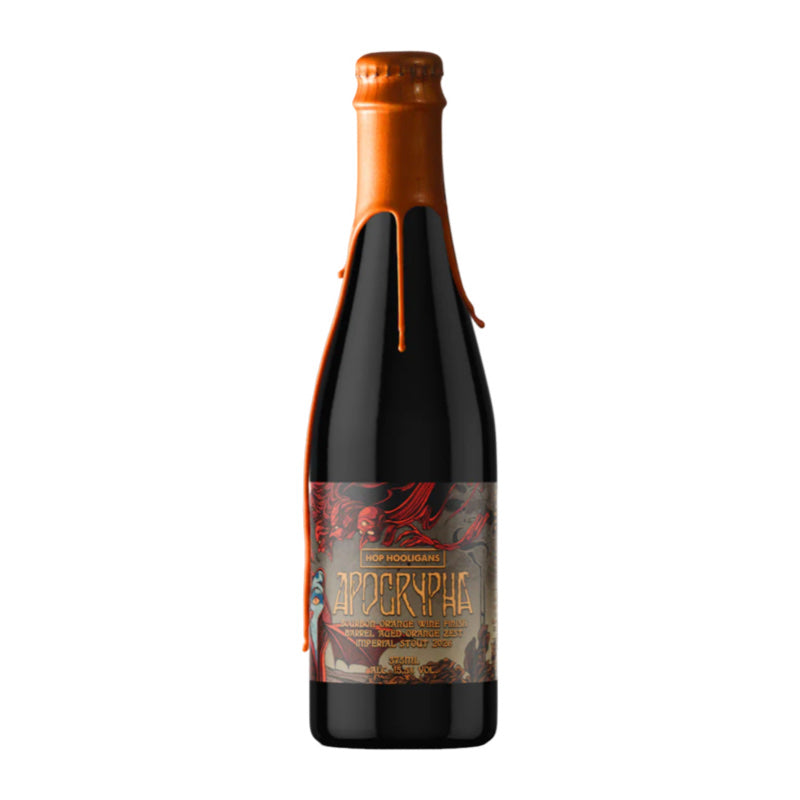 Hop Hooligans - Apocrypha: Bourbon Orange Wine Finish BA Orange Zest (2026, Orange Wax)