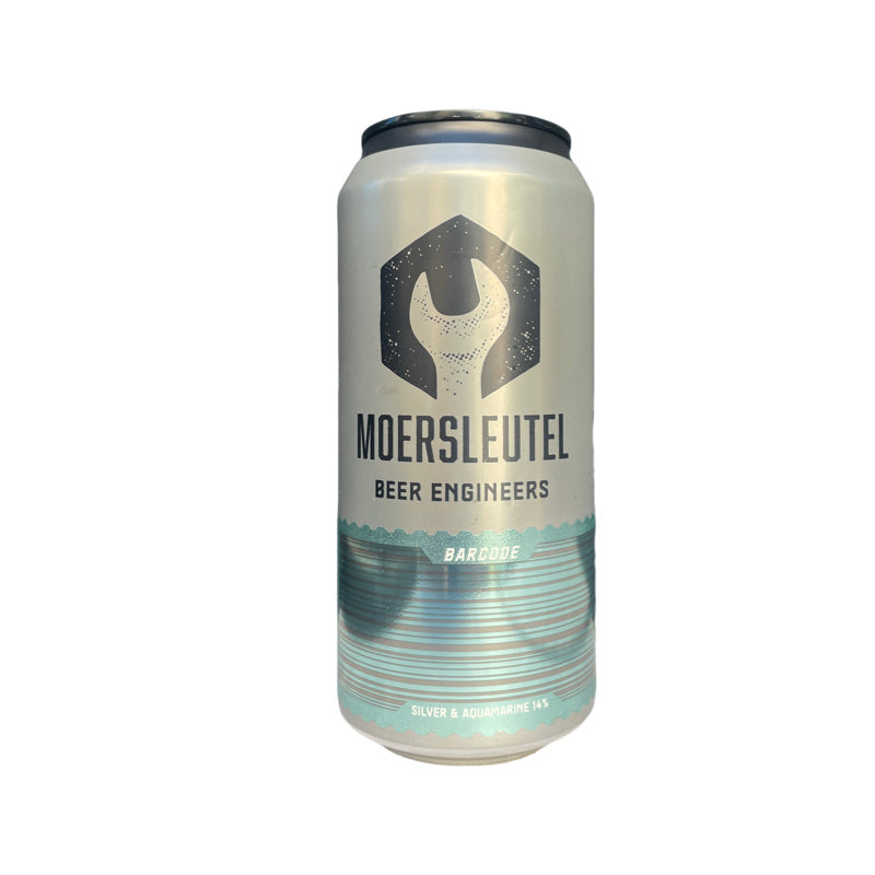 Moersleutel - Barcode Silver Aquamarine