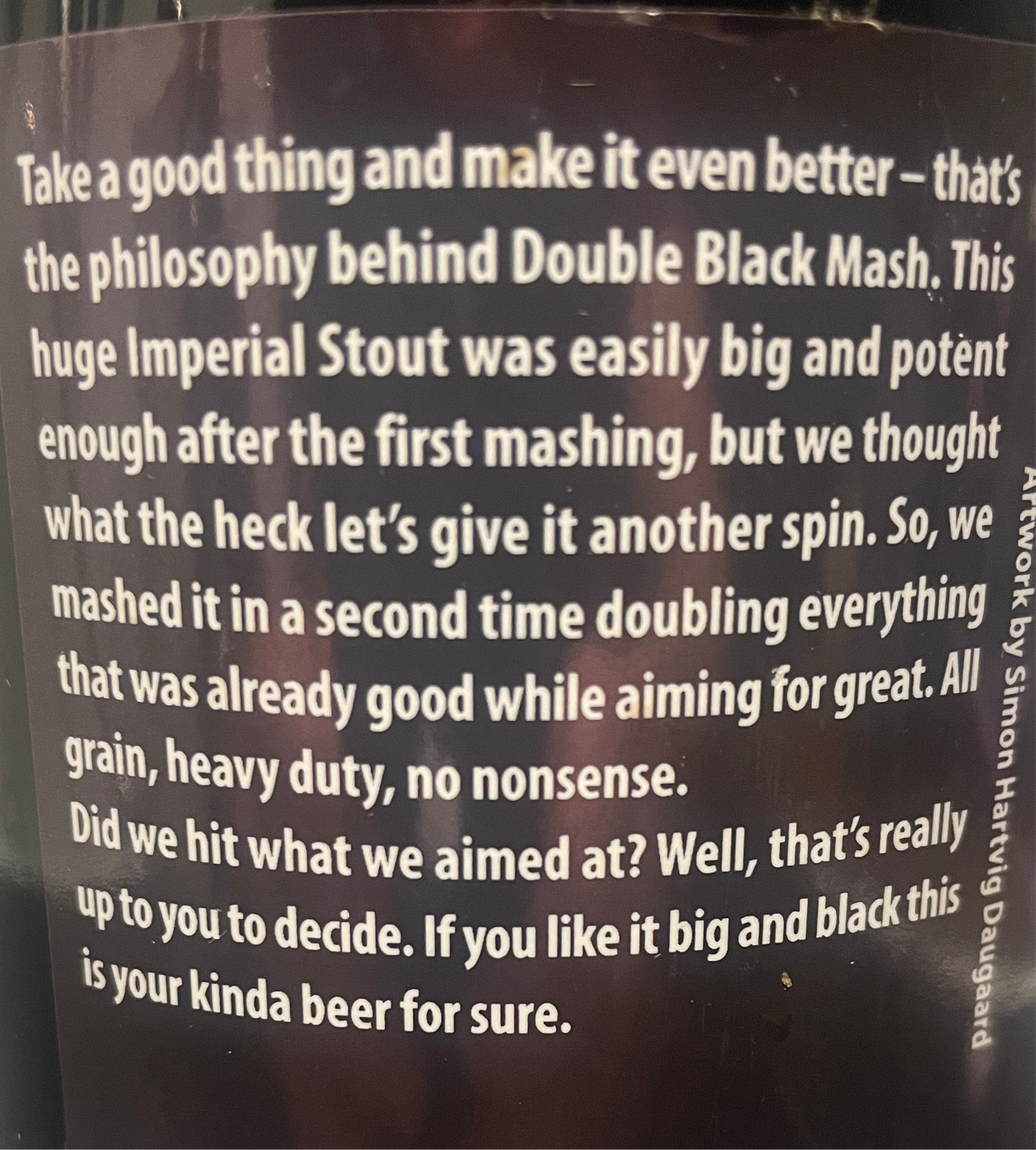 KAN KØBES FRA 30. NOVEMBER 
Amager Bryghus - Double Black Mash 2024 Bourbon BA Stout