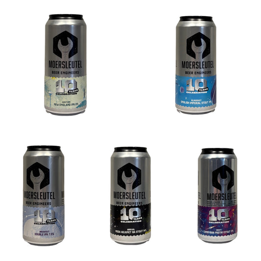 Moersleutel - 10th anniversary bundle med glas