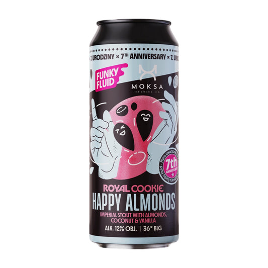 Funky Fluid x Moksa Brewing Co. - Royal Cookie: Happy Almonds Imp. Stout