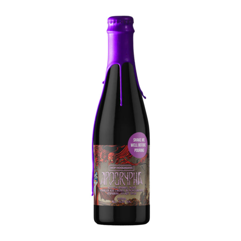 Hop Hooligans  - Apocrypha: Scotch Barrel Aged Vanilla Ice Cream Blackcurrant Imperial Stout (2026, Purple Wax)