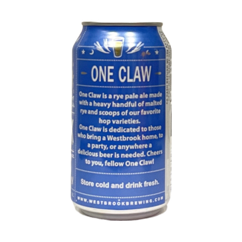 Westbrook Brewing - One Claw Pale Ale